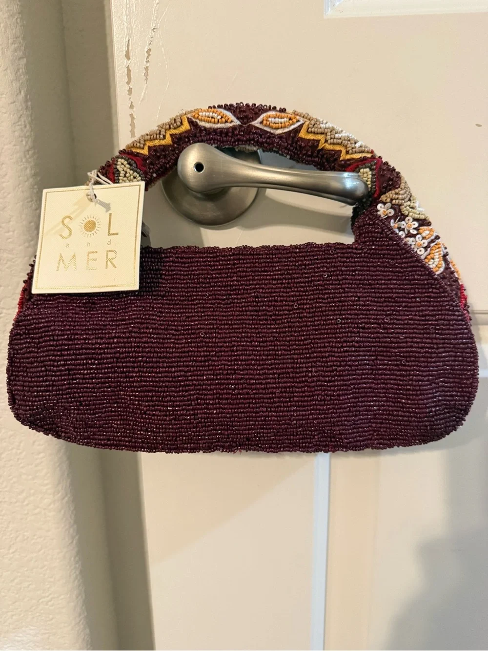 Sol And Mer burgundy beaded